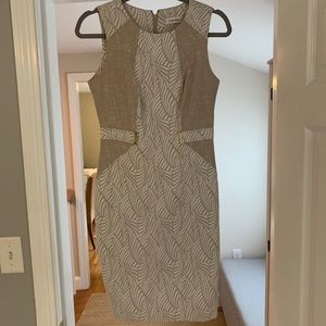 Calvin Klein brocade sheath dress